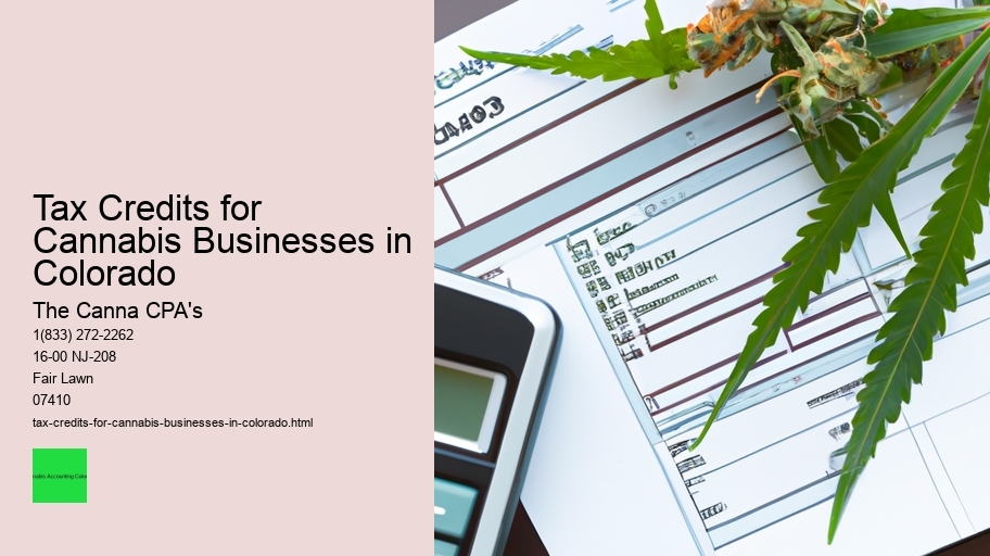 Tax Credits for Cannabis Businesses in Colorado